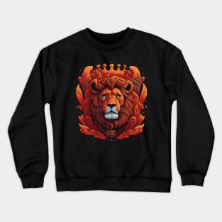 Lion face art Crewneck Sweatshirt